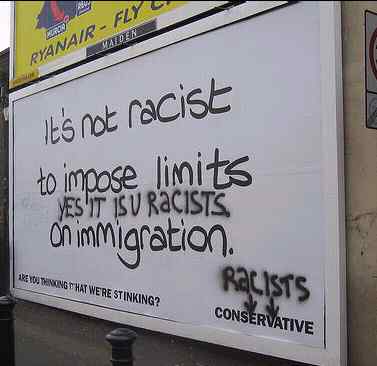 Tory Posters: Yes it is U Racists
