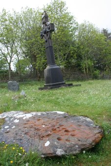 St Columba's Birthplace - Cross and Stone